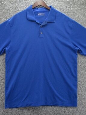 Nike Golf Polo Shirt Men's XL Blue Short Sleeve Dri Fit Stretch Lightweight
